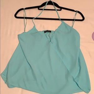 Super Cute Teal Blouse Tank Top!